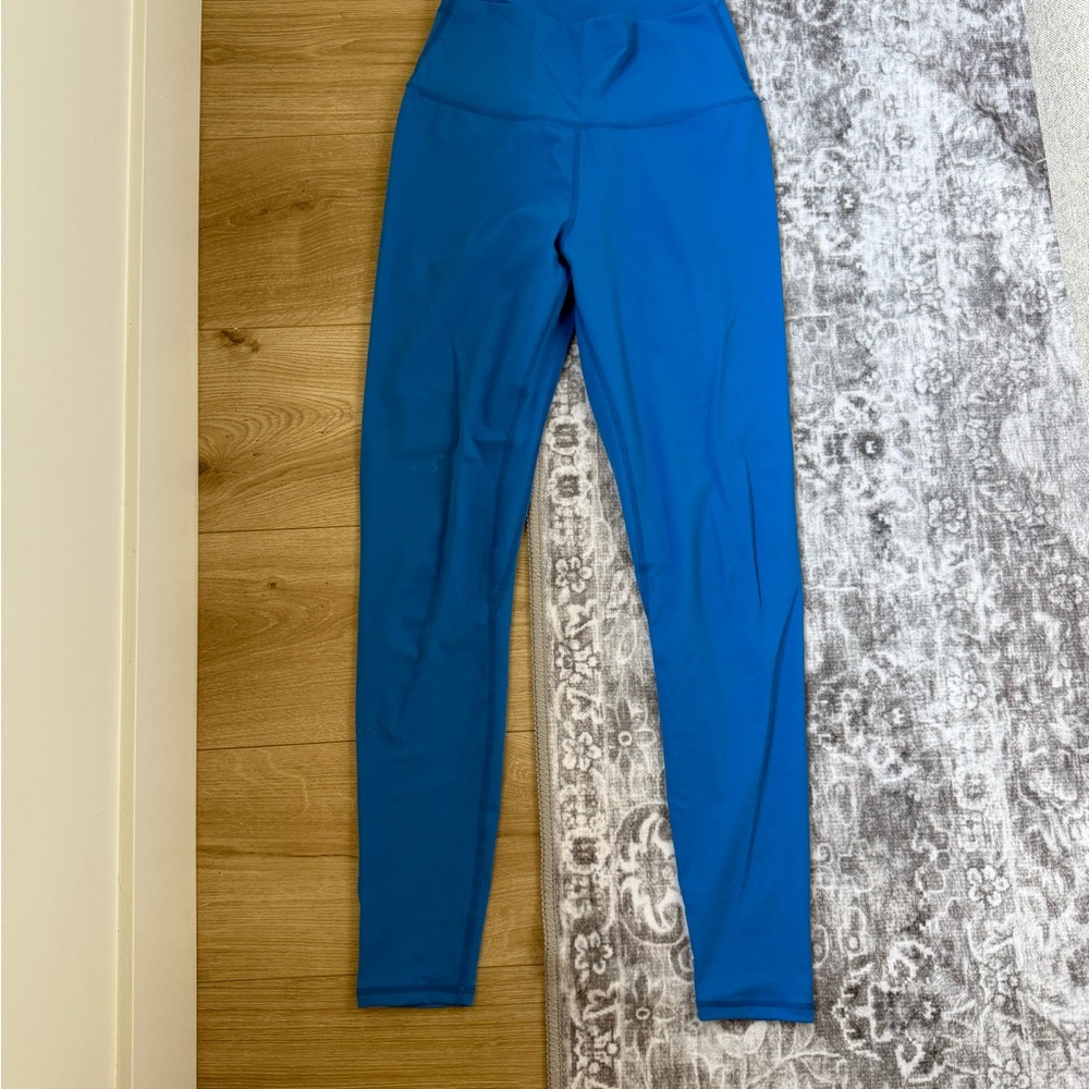 Blue High-Waisted Leggings